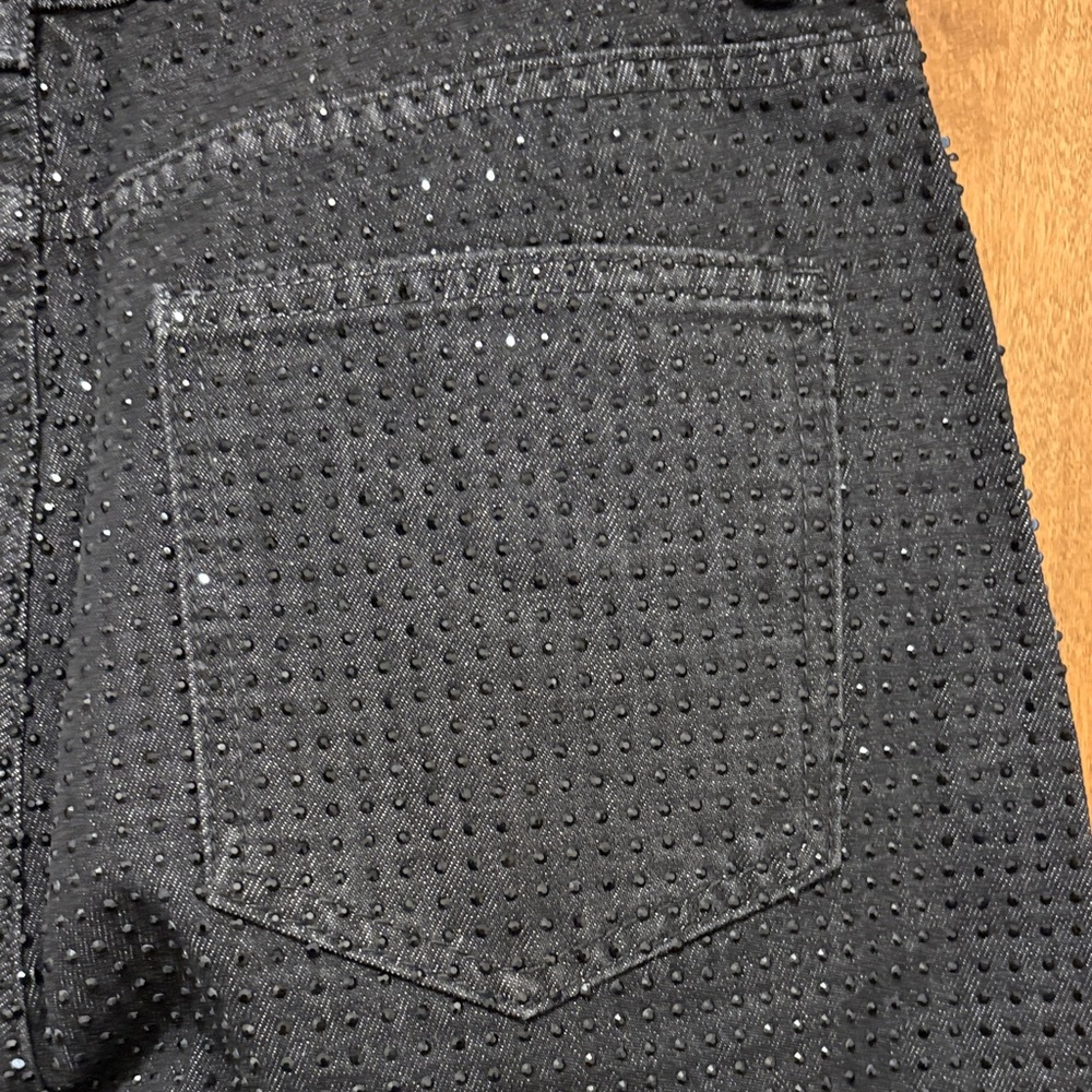 123. Galita Elegant Black Women's Flare Jeans with Sparkle